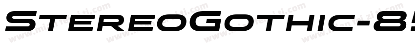 StereoGothic-850 Bold字体转换